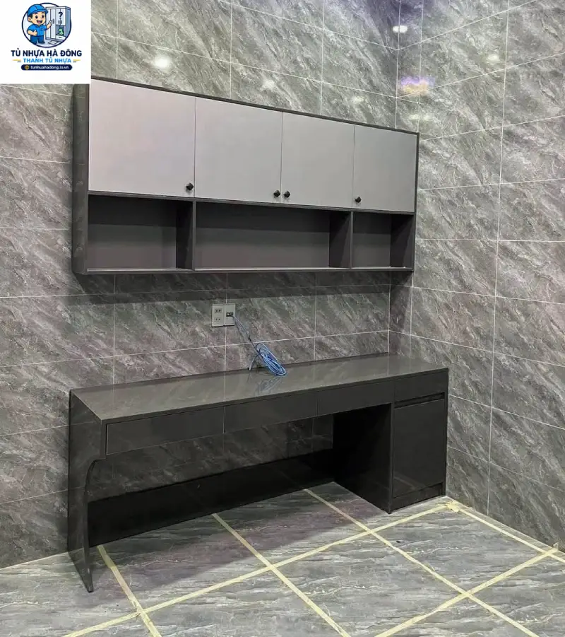 Thi Công Bàn Học Nhựa Vincoplast Cho Chị Hoàng Thu Thủy Tòa CT4 The Pride Chiều 13/9