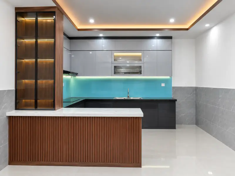 Bàn Giao Tủ Bếp Nhựa Vincoplast Chữ U Cao Cấp Cho Anh Harry Kane Tại Biệt Thự Imperia Garden Thanh Xuân