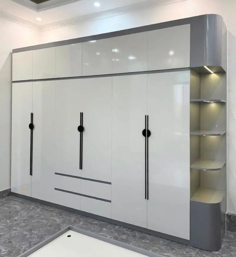 Thi công tủ nhựa Ecoplast 6 cánh 1 kệ cho anh Hoàng - Phương Bản - Chương Mỹ