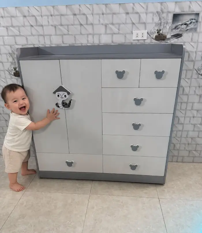 Thi Công Tủ Nhựa Quần Áo Trẻ Em Chin Huei Cho Anh Vũ Thành Thỏ C14 Bắc Hà Trưa 14/9
