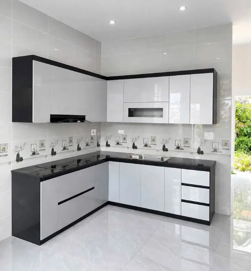 Bàn giao 2 bộ tủ bếp nhựa Vincoplast chị Anh Đào Lai Farm Homestay Yên Bài Ba Vì sáng 2/10