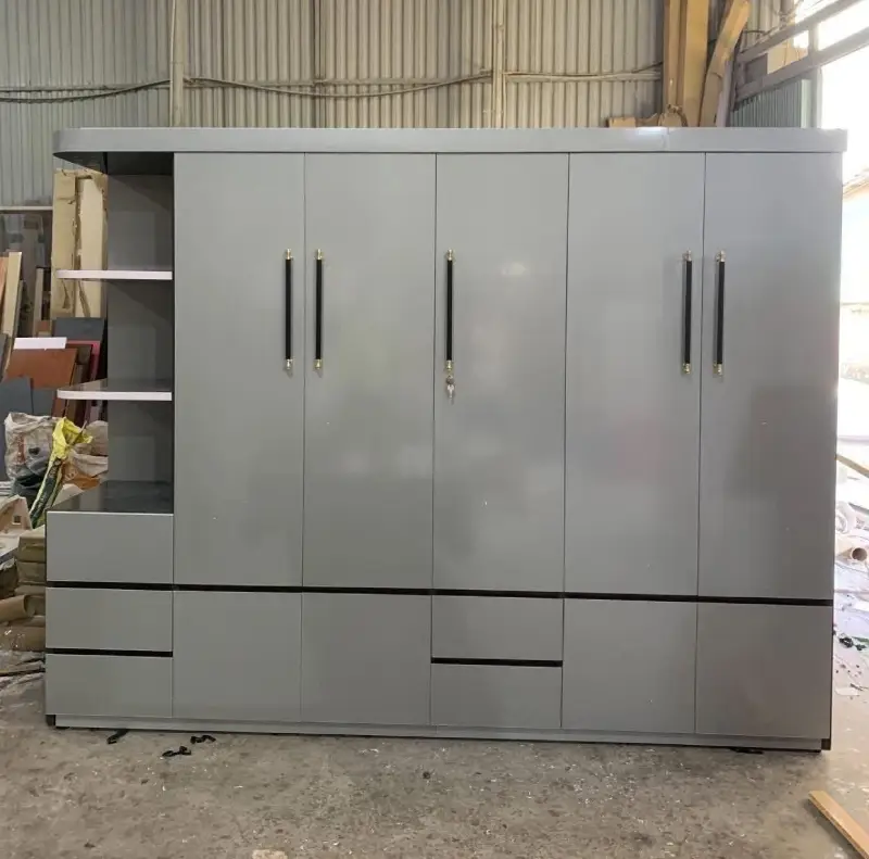 Bàn giao hệ tủ quần áo nhựa Đài Loan Chin Huei 5 cánh ghi xám cao cấp anh Quách Tĩnh ngõ 161 Ngọc Hồi chiều Thứ 6 (9/10)