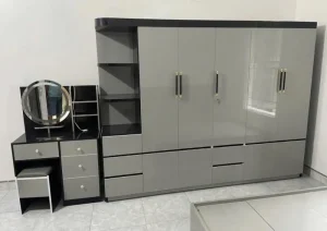 Bàn giao combo tủ quần áo nhựa Chin Huei 5 cánh kịch trần phối bàn trang điểm cho anh Minh Tâm tại Hữu Hòa (Thanh Trì) chiều Thứ Năm (15/10)