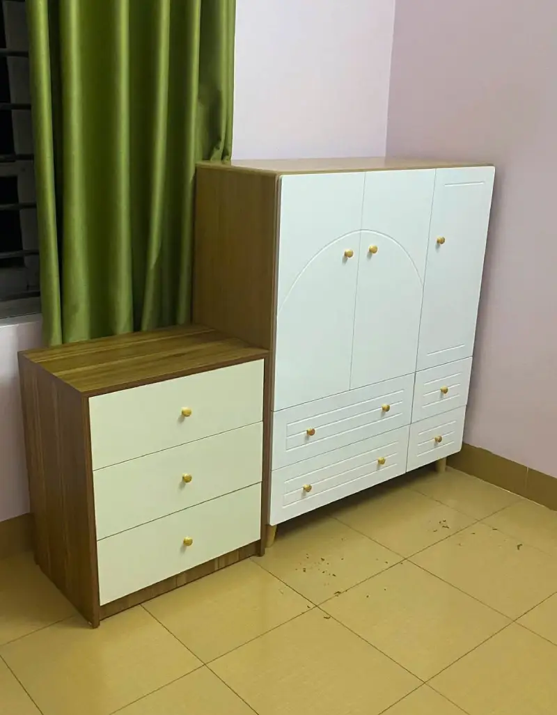 Bàn giao bộ tủ nhựa quần áo trẻ em Chin Huei phối tủ 3 ngăn kéo cho anh Hậu