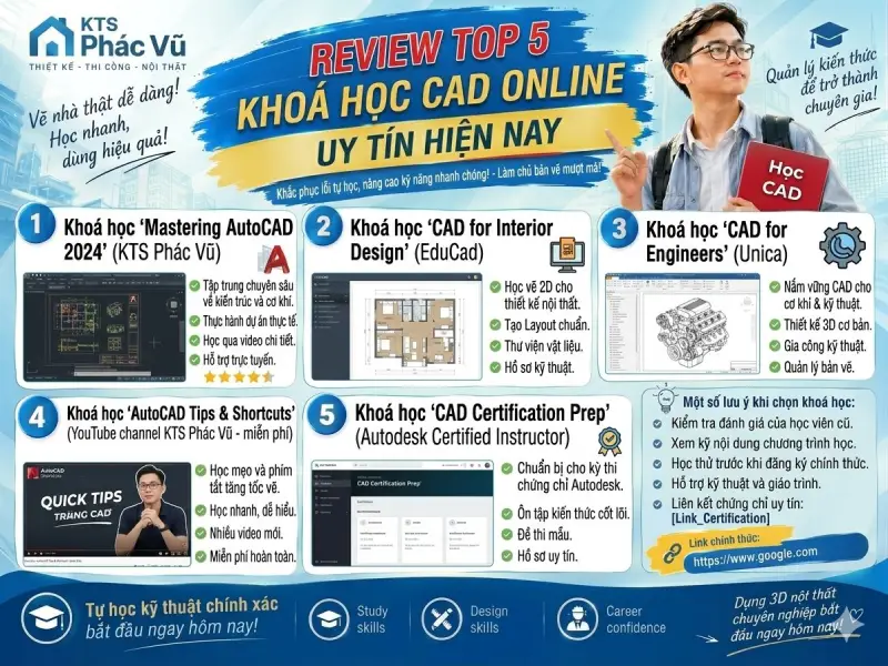 khoá học CAD online uy tín
